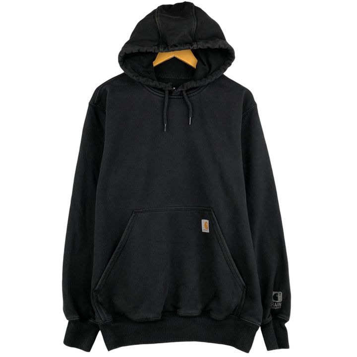 Carhartt Sweat Pullover Hoodie, Men's M Size cotton black type Vintage Second Hand