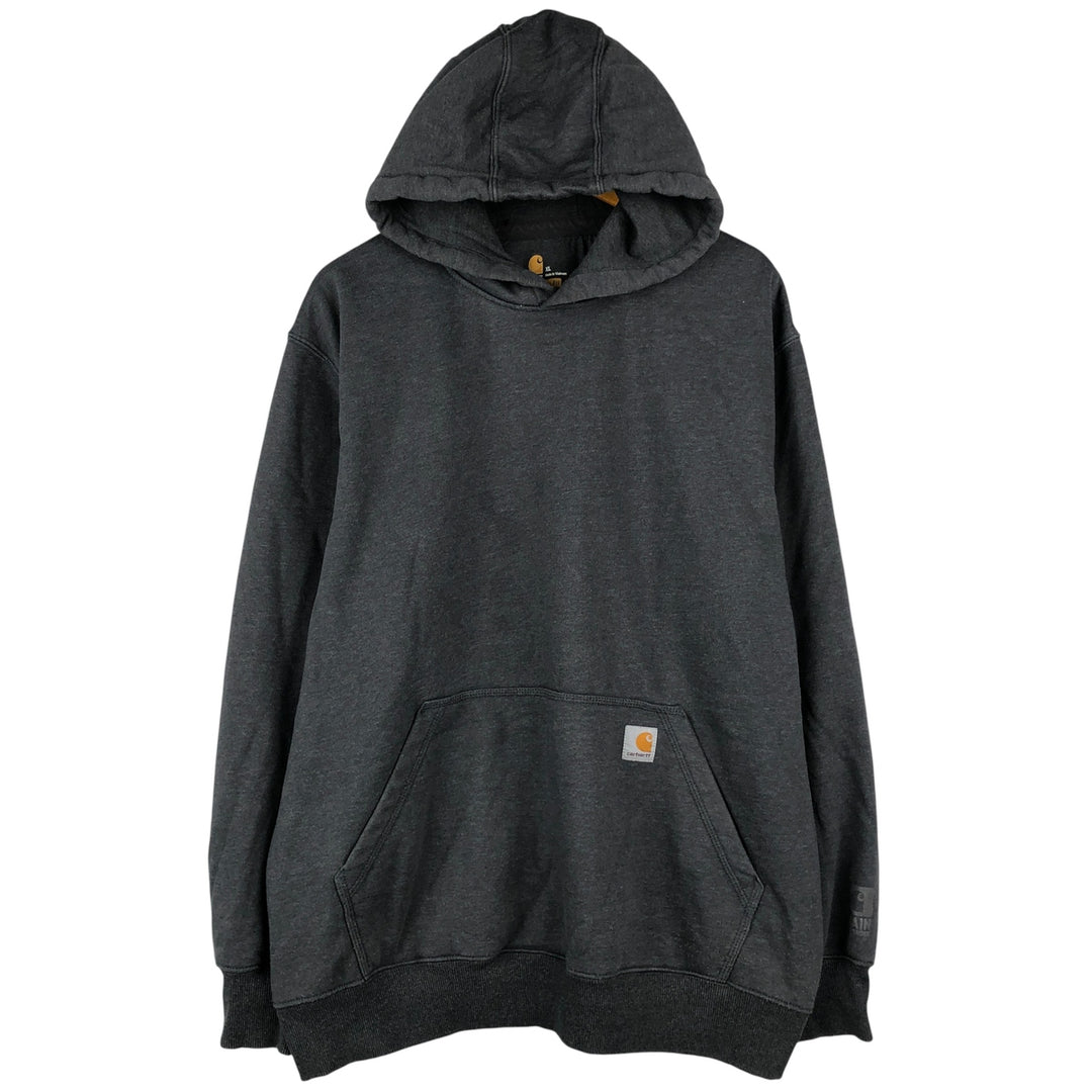 Carhartt ORIGINAL FIT sweatshirt pullover hoodie, men's XL size cotton Charcoal Vintage Second Hand
