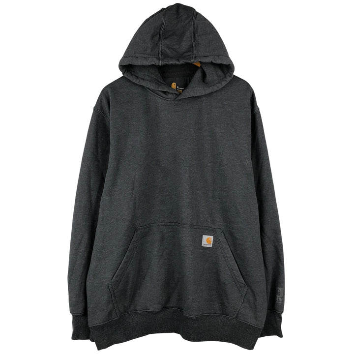 Carhartt ORIGINAL FIT sweatshirt pullover hoodie, men's XL size cotton Charcoal Vintage Second Hand