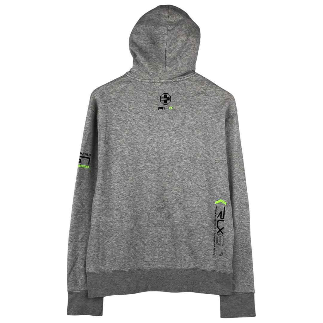 Ralph Lauren RLX sweatshirt pullover hoodie, men's size M unclear gray type Vintage Second Hand