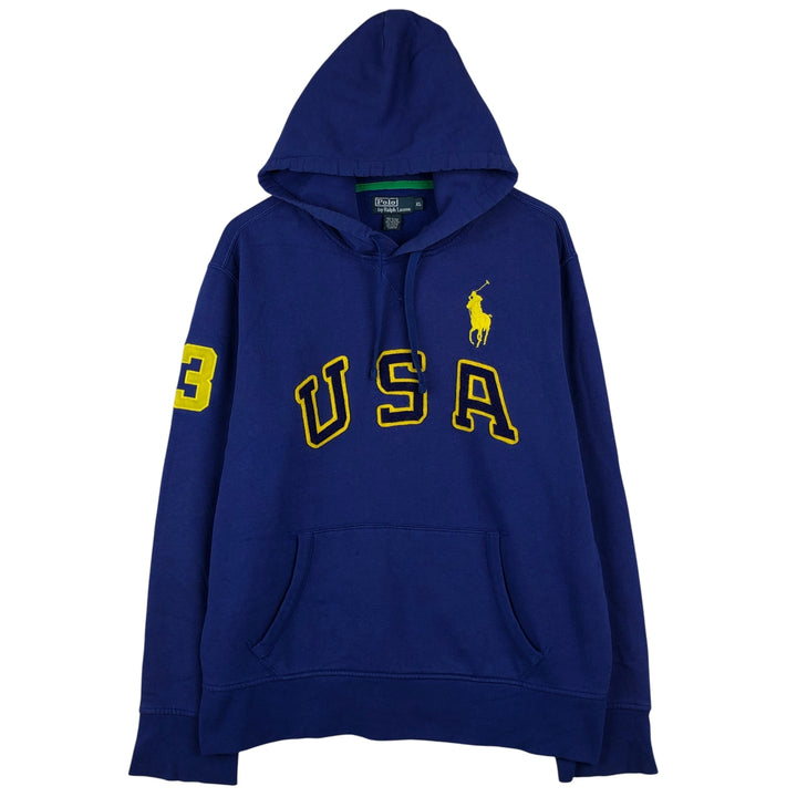 Ralph Lauren POLO by Ralph Lauren Sweatshirt Pullover Hoodie Men's XL cotton blue type Vintage Second Hand