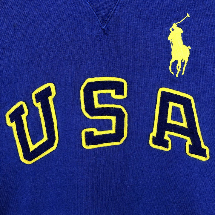 Ralph Lauren POLO by Ralph Lauren Sweatshirt Pullover Hoodie Men's XL cotton blue type Vintage Second Hand