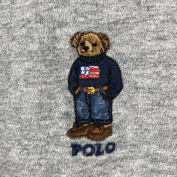 Ralph Lauren POLO RALPH LAUREN Polo Bear Sweat Pullover Hoodie Men's M cotton gray type Vintage Second Hand