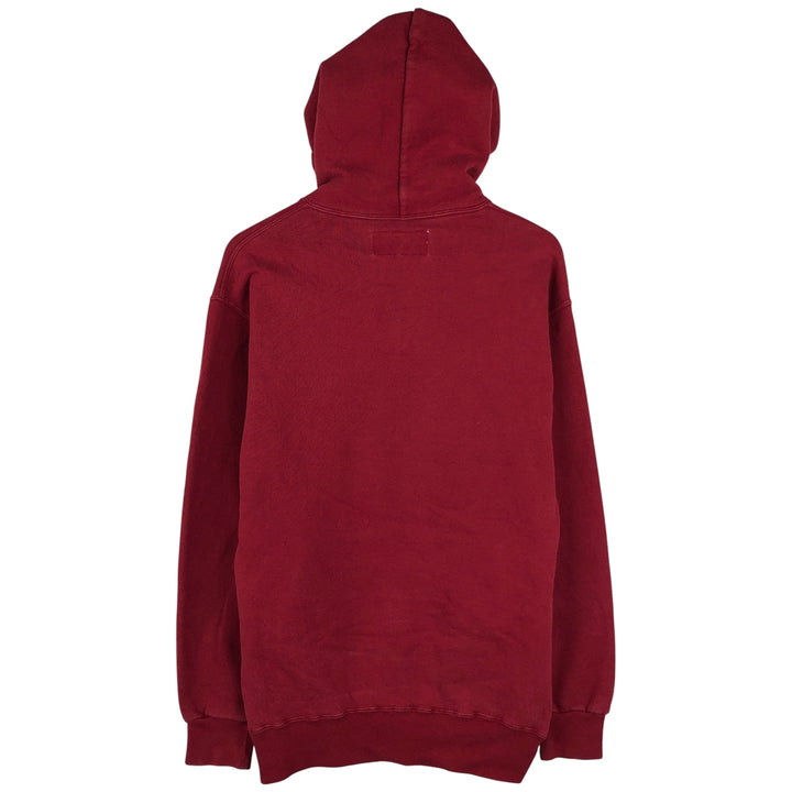 Vintage LLBean Russell Half-Button Hoodie from the 1980s-1990s, Made in USA, Men's XL cotton red type Vintage Second Hand