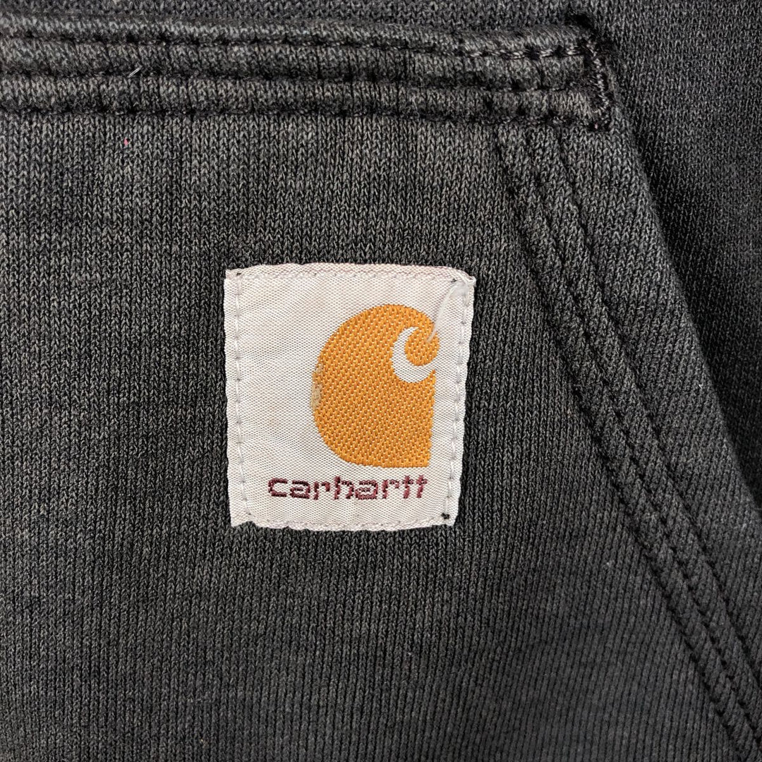 Carhartt ORIGINAL FIT sweatshirt pullover hoodie, men's size L cotton black type Vintage Second Hand