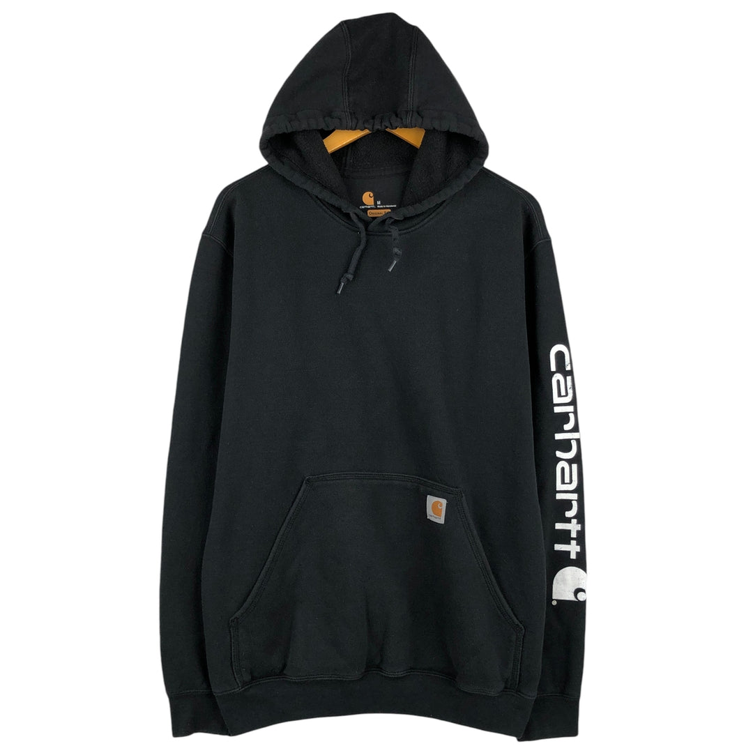 Carhartt ORIGINAL FIT sweatshirt pullover hoodie, men's size M cotton black type Vintage Second Hand