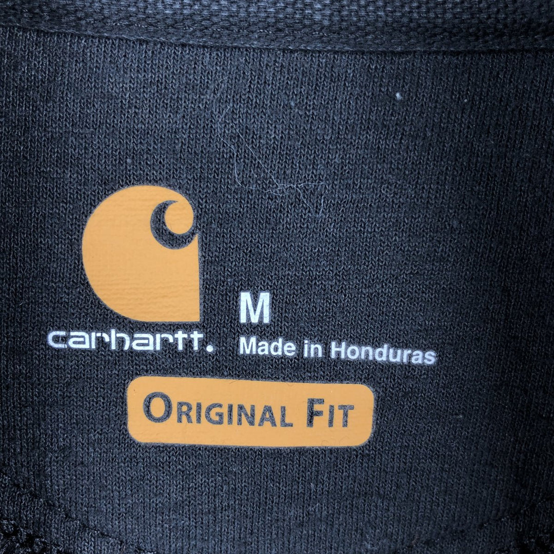 Carhartt ORIGINAL FIT sweatshirt pullover hoodie, men's size M cotton black type Vintage Second Hand