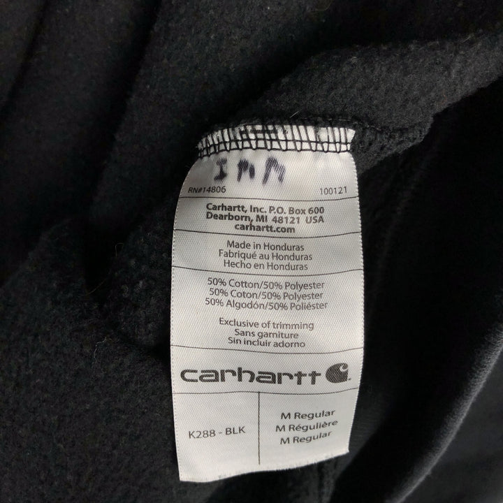 Carhartt ORIGINAL FIT sweatshirt pullover hoodie, men's size M cotton black type Vintage Second Hand