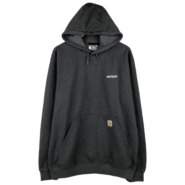 Carhartt Loose Fit Advertising Sweatshirt Pullover Hoodie, Men's Size L cotton gray type Vintage Second Hand