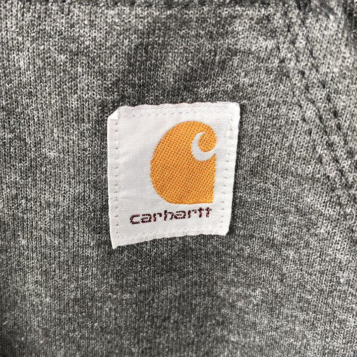 Carhartt ORIGINAL FIT sweatshirt pullover hoodie, men's size L cotton gray type Vintage Second Hand