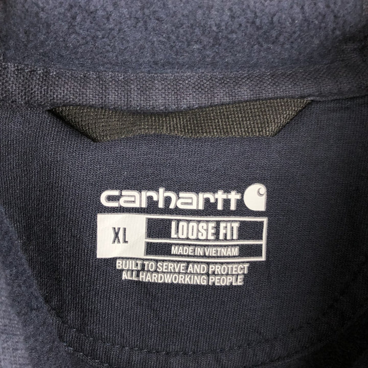 Carhartt Loose Fit Sweat Pullover Hoodie, Men's XL cotton navy blue type Vintage Second Hand