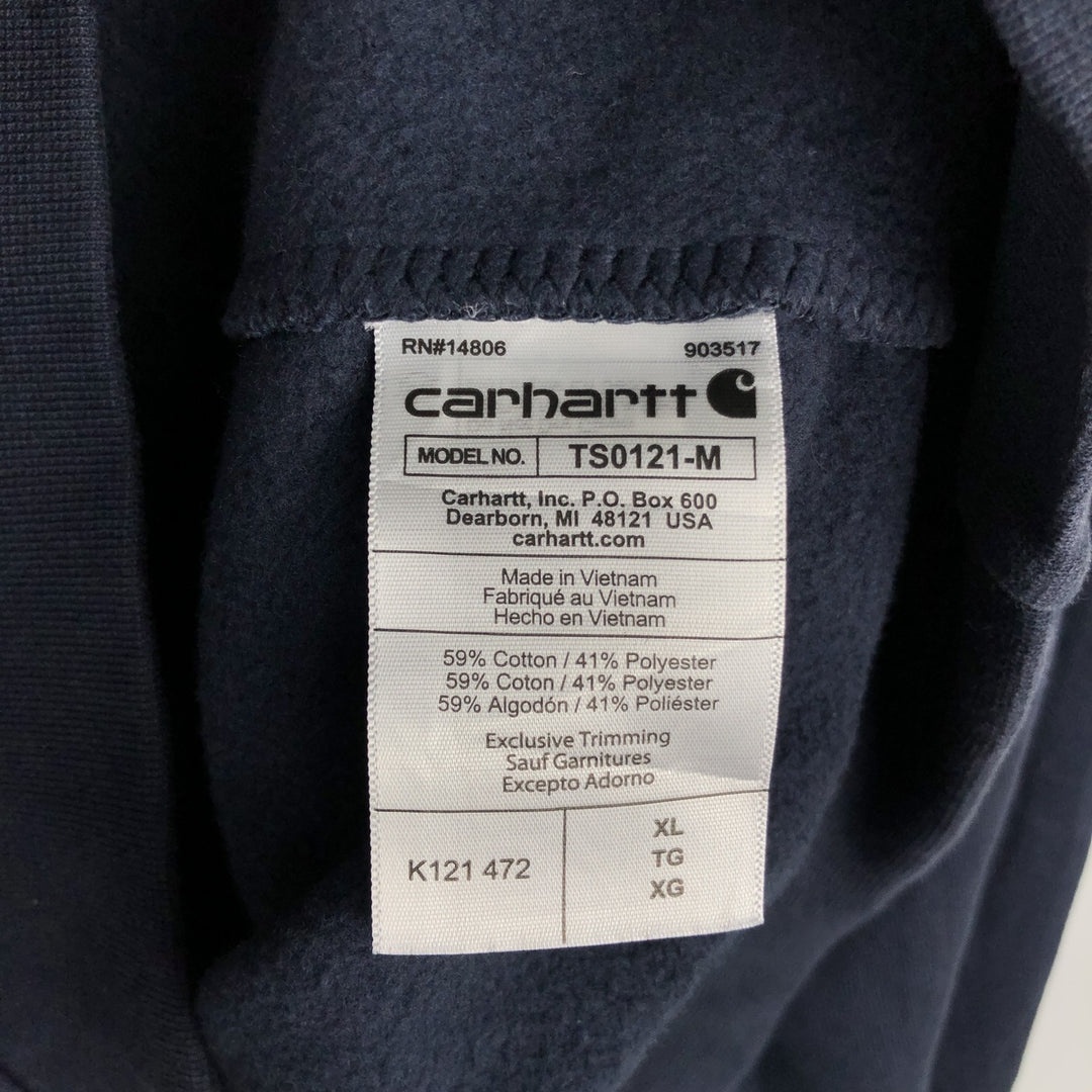 Carhartt Loose Fit Sweat Pullover Hoodie, Men's XL cotton navy blue type Vintage Second Hand