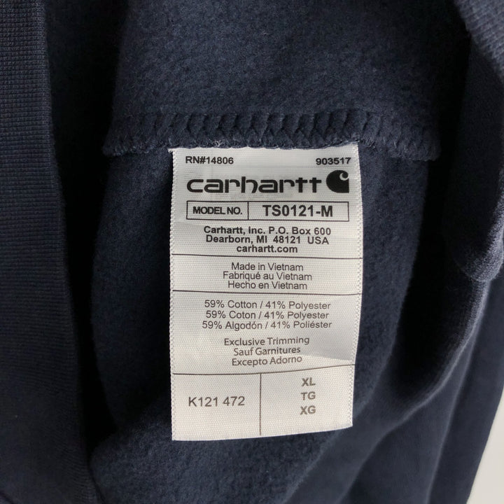 Carhartt Loose Fit Sweat Pullover Hoodie, Men's XL cotton navy blue type Vintage Second Hand