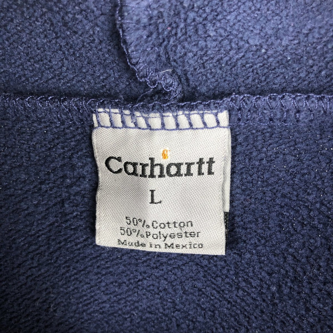 Carhartt Sweat Pullover Hoodie Men's Size L cotton navy blue type Vintage Second Hand