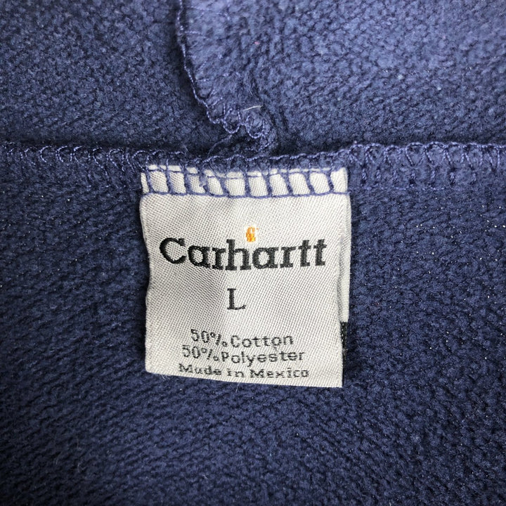 Carhartt Sweat Pullover Hoodie Men's Size L cotton navy blue type Vintage Second Hand