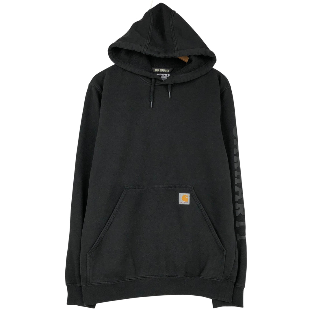 Carhartt Loose Fit Sweatshirt Pullover Hoodie, Men's Size Small cotton black type Vintage Second Hand