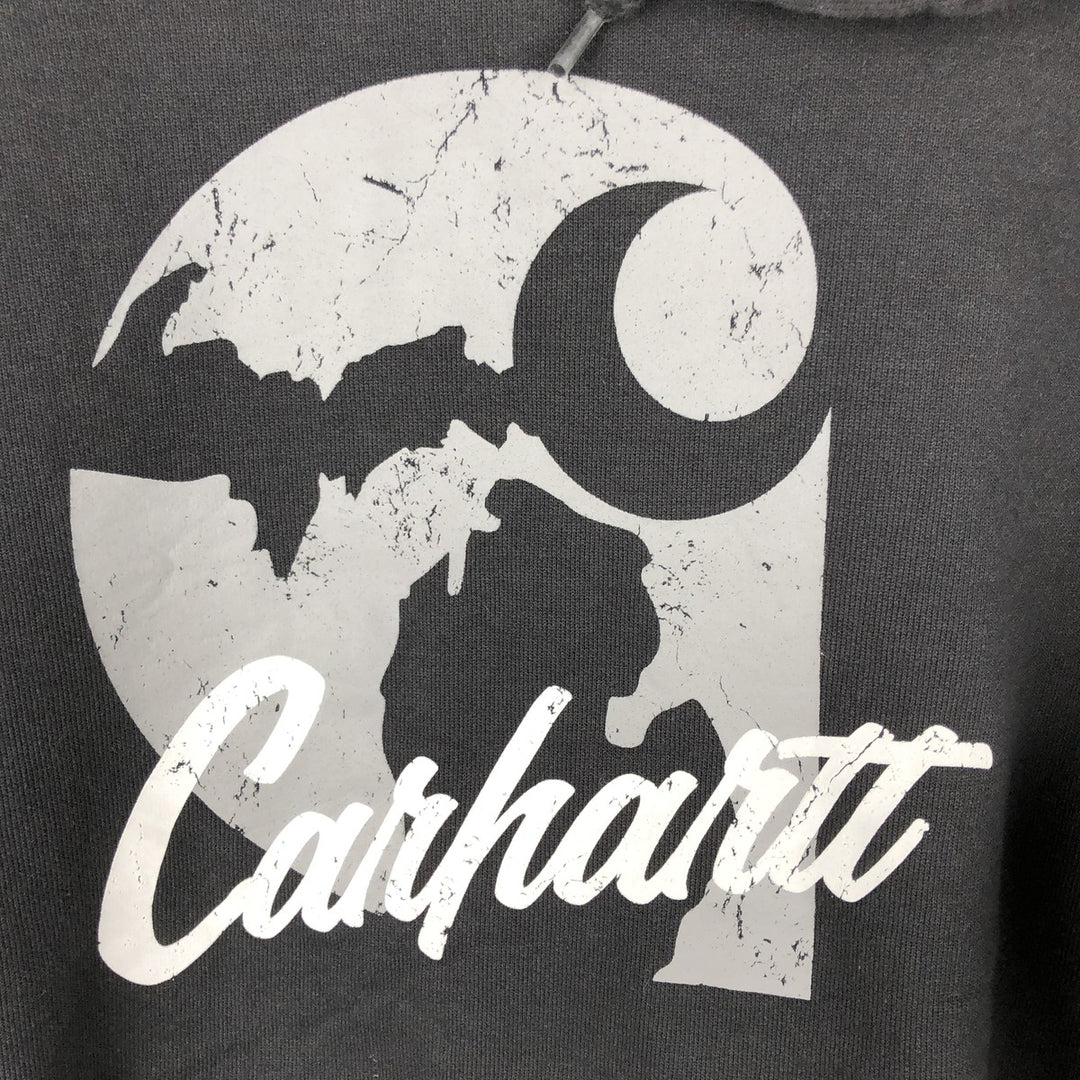 Carhartt Loose Fit Sweatshirt Pullover Hoodie, Men's Size Small cotton black type Vintage Second Hand