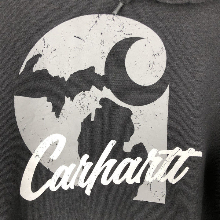 Carhartt Loose Fit Sweatshirt Pullover Hoodie, Men's Size Small cotton black type Vintage Second Hand