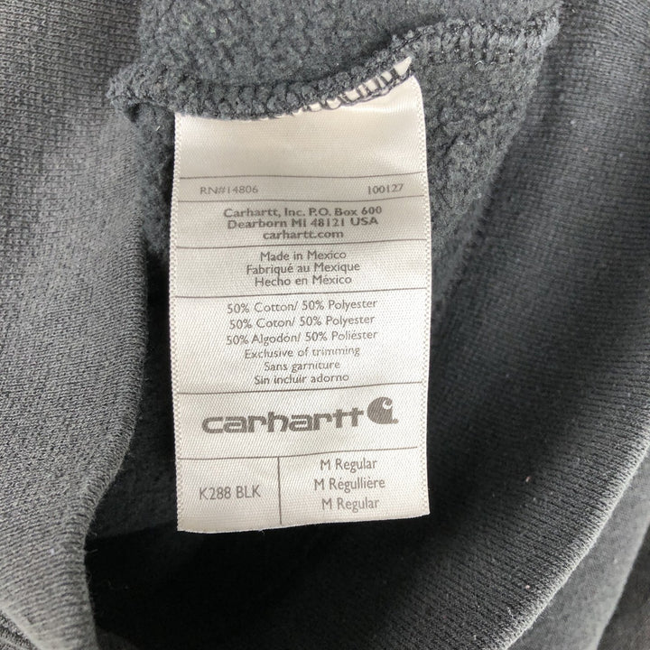 Carhartt Sweat Pullover Hoodie, Men's M Size cotton black type Vintage Second Hand