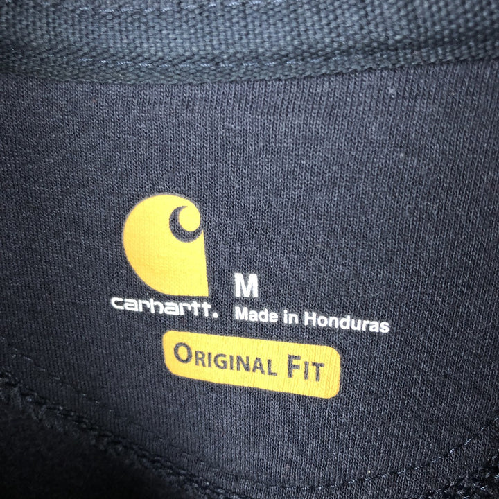 Carhartt ORIGINAL FIT sweatshirt pullover hoodie, men's size M cotton navy blue type Vintage Second Hand