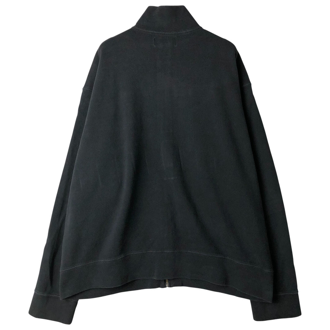 Ralph Lauren POLO by Ralph Lauren high-neck full-zip sweatshirt, men's size XL cotton black type Vintage Second Hand