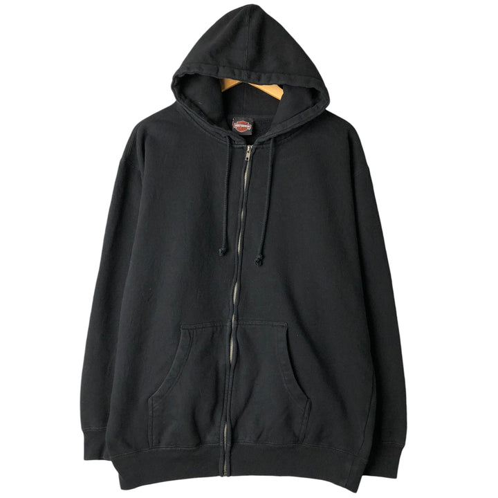 Harley-Davidson Men's Full-Zip Hoodie (XL) unclear black type Vintage Second Hand