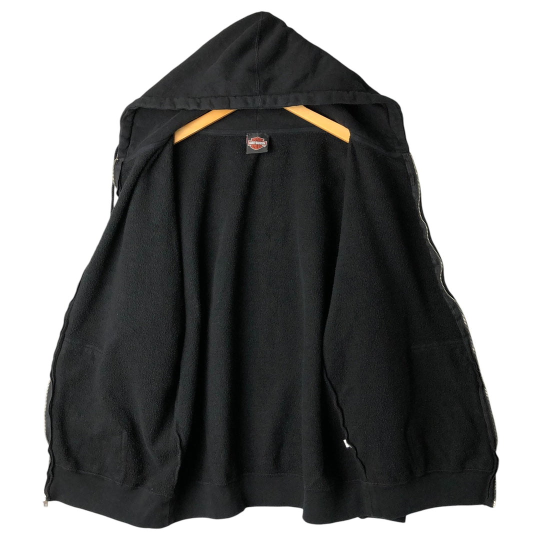Harley-Davidson Men's Full-Zip Hoodie (XL) unclear black type Vintage Second Hand