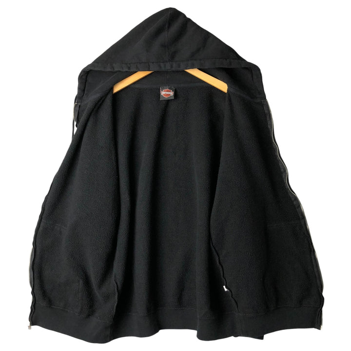Harley-Davidson Men's Full-Zip Hoodie (XL) unclear black type Vintage Second Hand