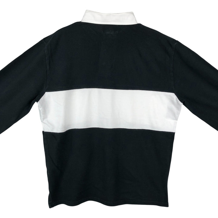 Ralph Lauren POLO by Ralph Lauren long sleeve rugby shirt, men's size L cotton black type Vintage Second Hand