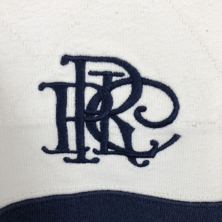Ralph Lauren POLO by Ralph Lauren long sleeve rugby shirt, men's XL size cotton white type Vintage Second Hand