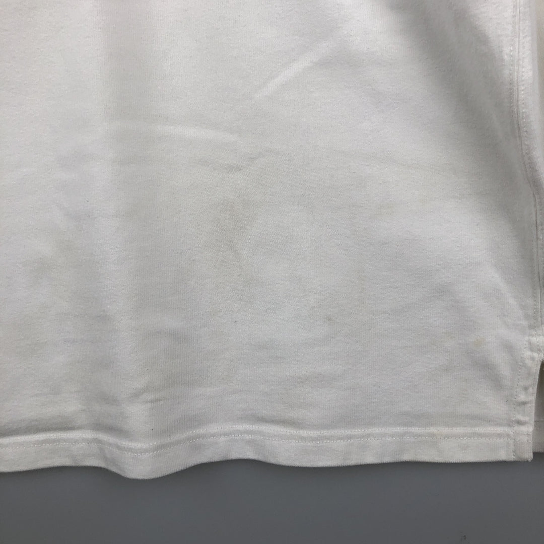 Ralph Lauren POLO by Ralph Lauren long sleeve rugby shirt, men's XL size cotton white type Vintage Second Hand