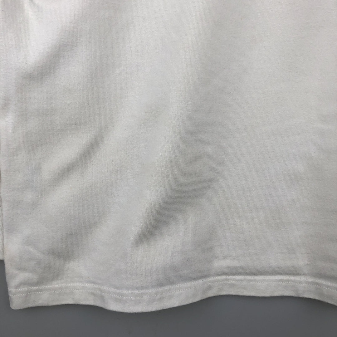 Ralph Lauren POLO by Ralph Lauren long sleeve rugby shirt, men's XL size cotton white type Vintage Second Hand