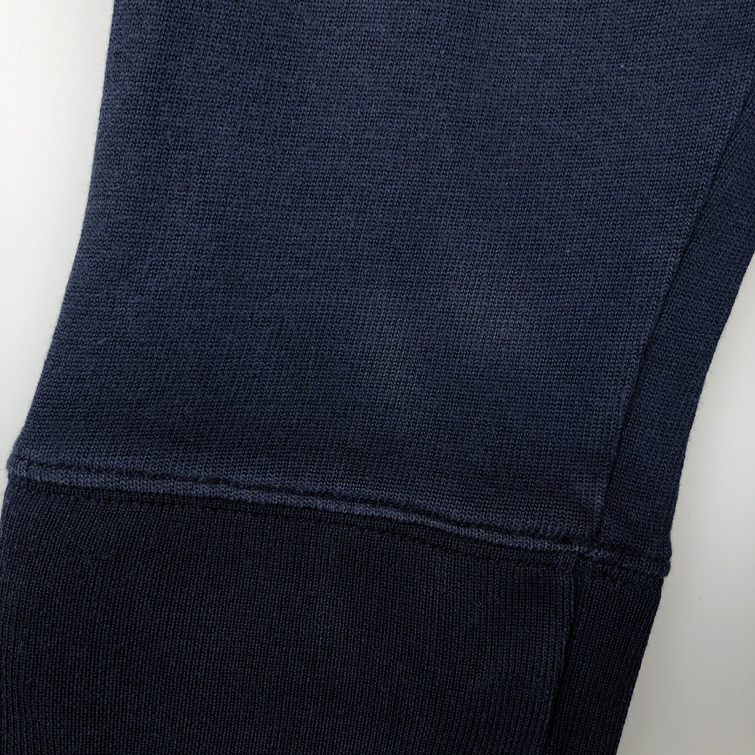 Ralph Lauren POLO by Ralph Lauren CUSTOM FIT long sleeve rugby shirt, men's size L cotton navy blue type Vintage Second Hand