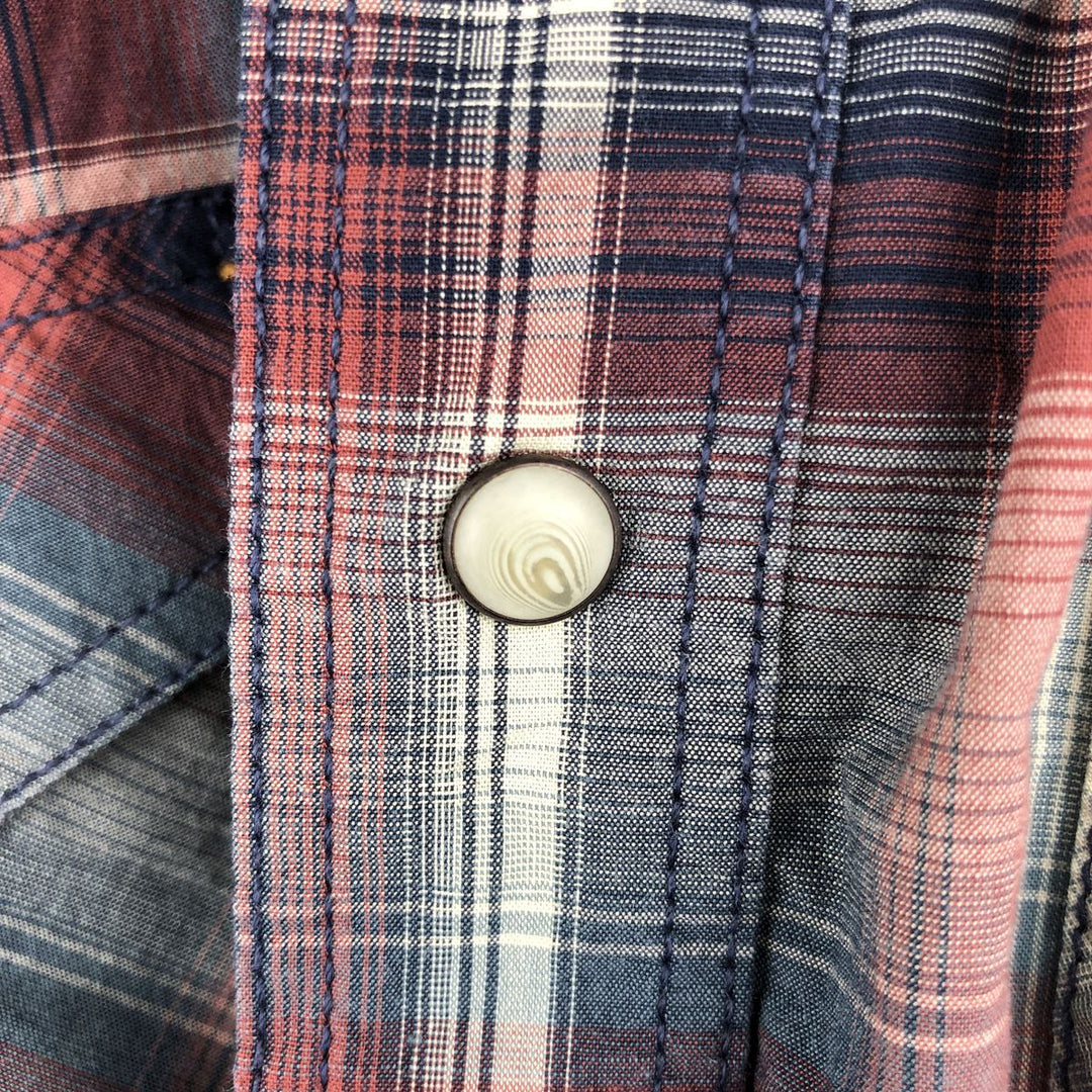 Carhartt Ombre Check Long Sleeve Western Shirt, Men's XL cotton red type Vintage Second Hand