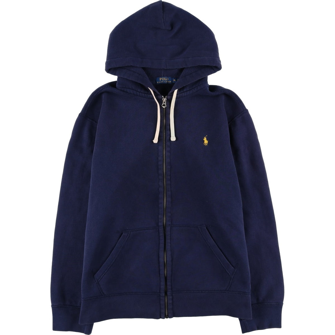 Ralph Lauren POLO RALPH LAUREN Sweat Full Zip Hoodie Men's XL cotton navy blue type Vintage Second Hand