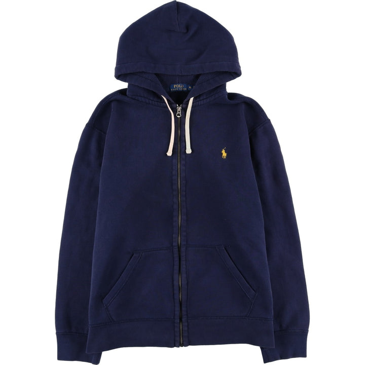 Ralph Lauren POLO RALPH LAUREN Sweat Full Zip Hoodie Men's XL cotton navy blue type Vintage Second Hand