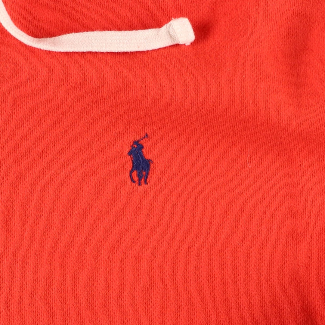 Ralph Lauren Polo by Ralph Lauren Sweatshirt Full Zip Hoodie, Men's XL cotton orange type Vintage Second Hand