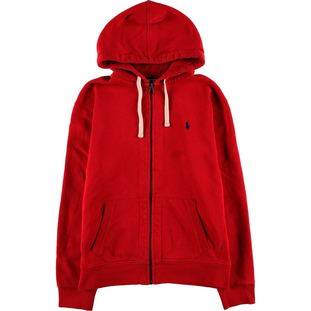 Ralph Lauren POLO by Ralph Lauren Sweat Full Zip Hoodie Men's L size cotton red type Vintage Second Hand