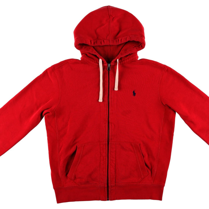 Ralph Lauren POLO by Ralph Lauren Sweat Full Zip Hoodie Men's L size cotton red type Vintage Second Hand