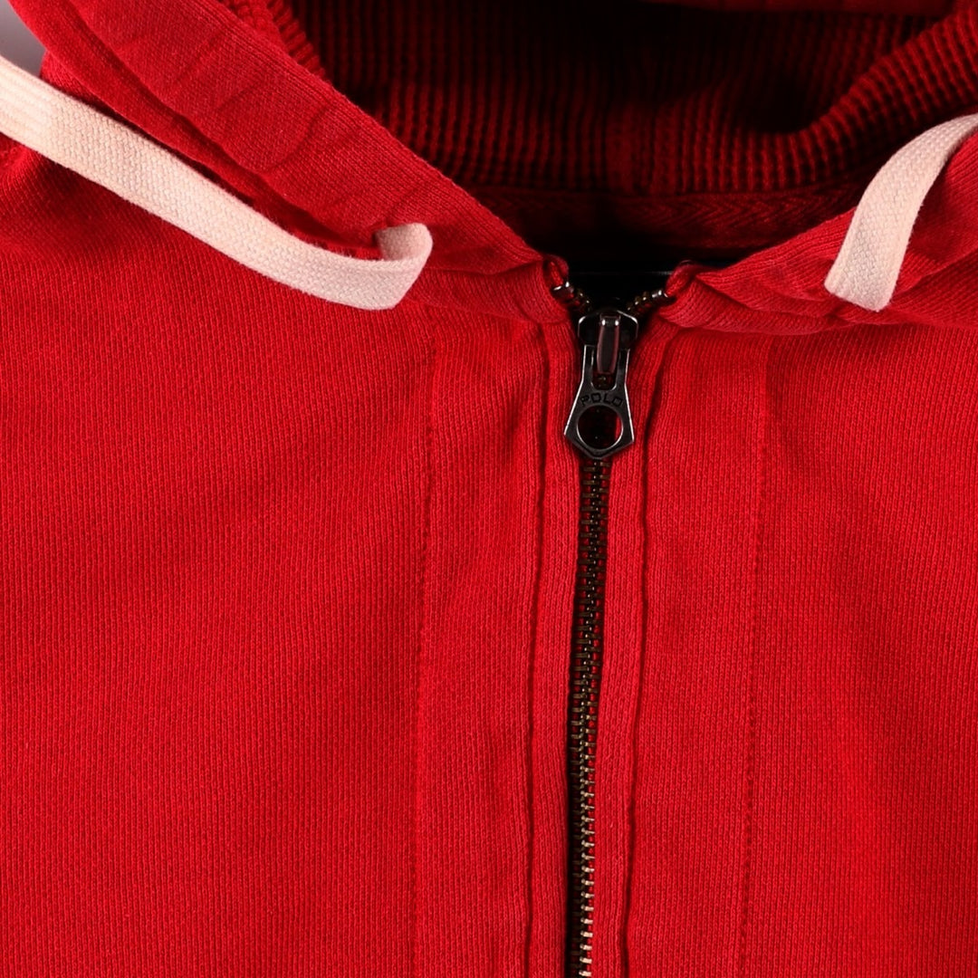Ralph Lauren POLO by Ralph Lauren Sweat Full Zip Hoodie Men's L size cotton red type Vintage Second Hand
