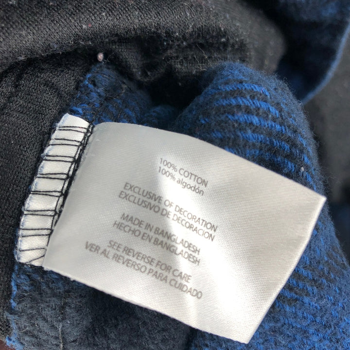 ORVIS Ombre Check Long Sleeve Heavy Flannel Check Shirt, Men's M cotton blue type Vintage Second Hand