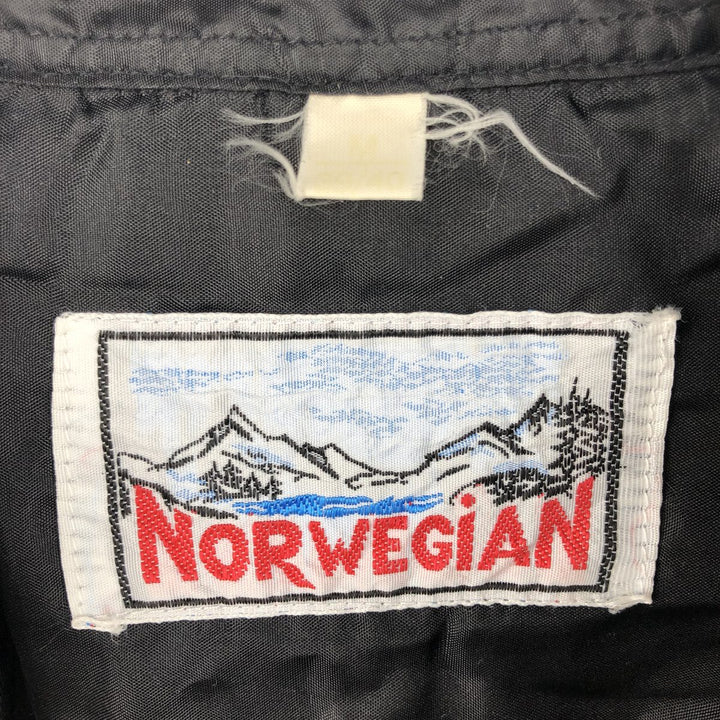 NORWEGIAN Buffalo Check Long Sleeve Heavy Flannel Check Shirt, Men's Size L cotton black type Vintage Second Hand