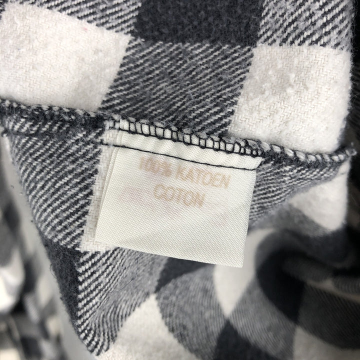 NORWEGIAN Buffalo Check Long Sleeve Heavy Flannel Check Shirt, Men's Size M cotton black type Vintage Second Hand