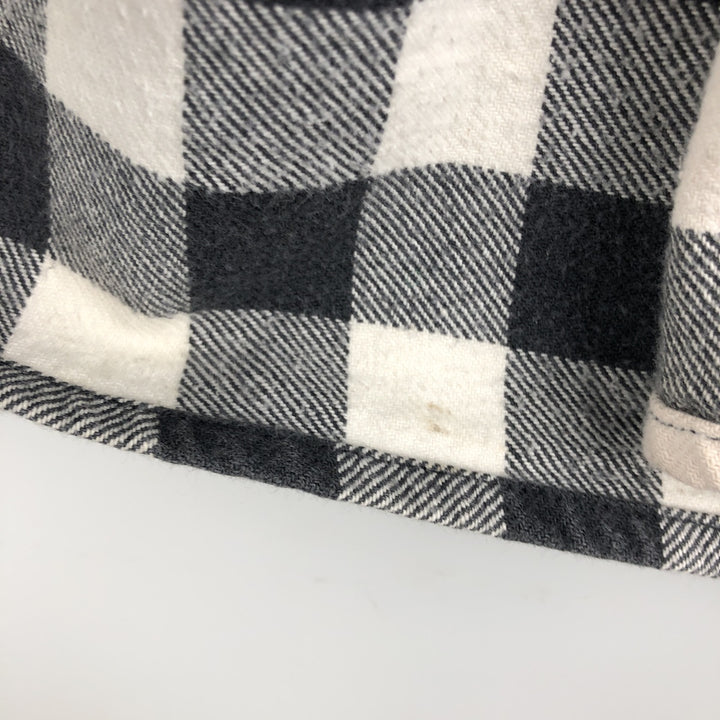 NORWEGIAN Buffalo Check Long Sleeve Heavy Flannel Check Shirt, Men's Size M cotton black type Vintage Second Hand
