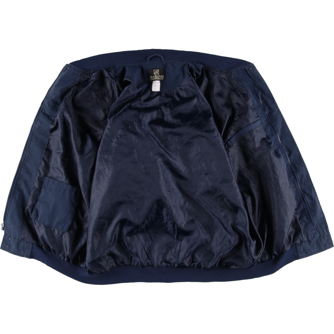 90s-00'S HABAND Derby Jacket, Cup Shoulder, Men's, Size XL, Vintage polyester navy blue type Vintage Second Hand