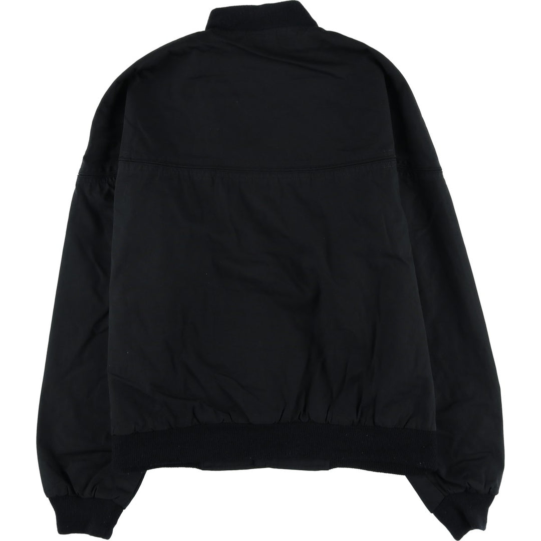 Vintage Windbreaker Derby Jacket, Cup Shoulder, Men's XL polyester black type Vintage Second Hand