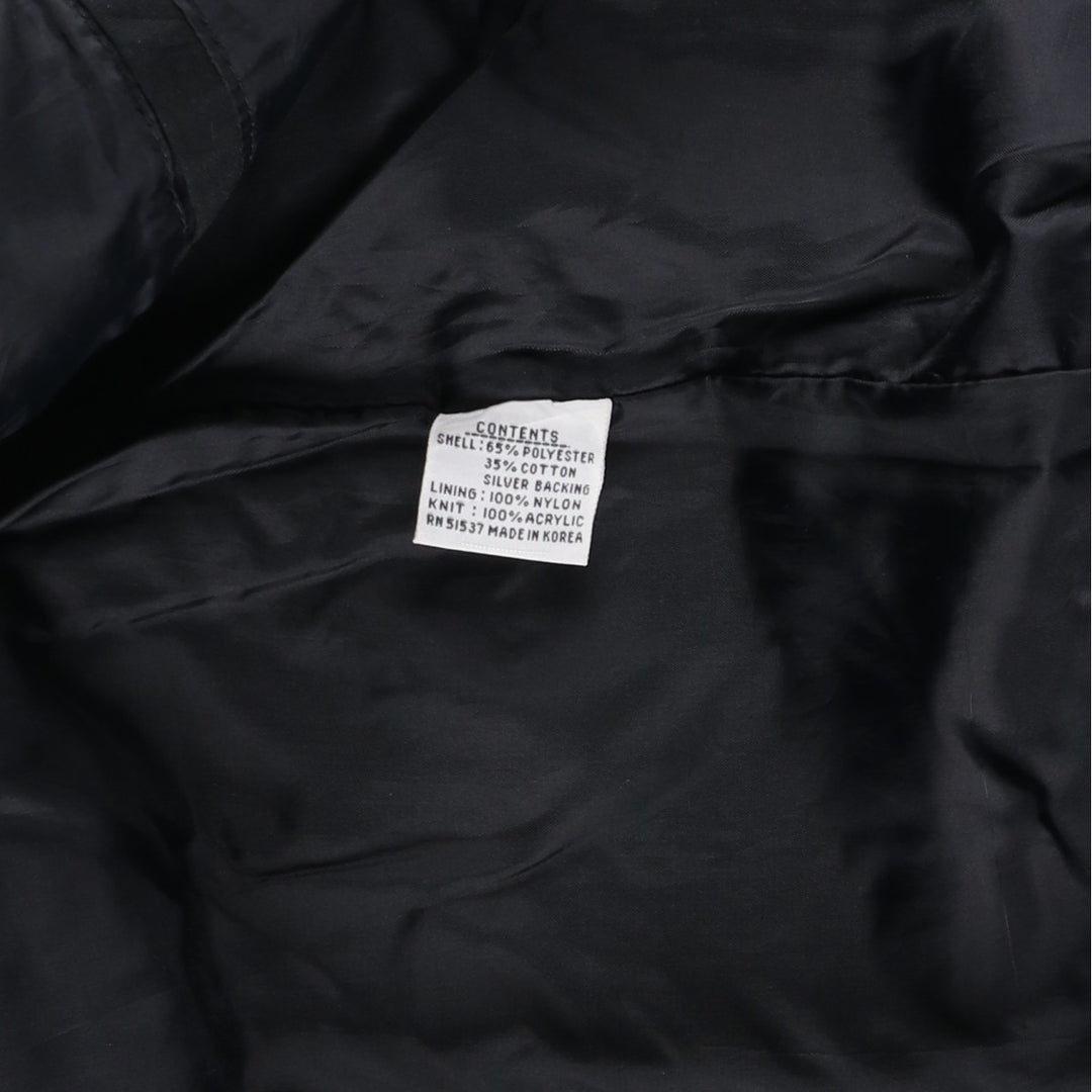 Vintage Windbreaker Derby Jacket, Cup Shoulder, Men's XL polyester black type Vintage Second Hand