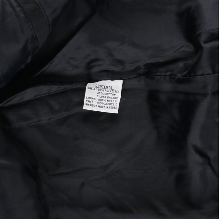 Vintage Windbreaker Derby Jacket, Cup Shoulder, Men's XL polyester black type Vintage Second Hand