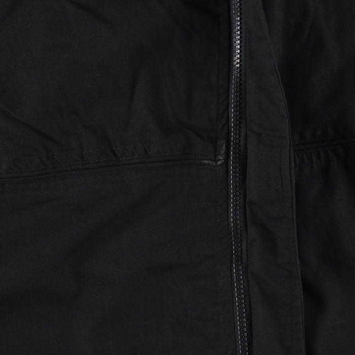 Vintage Windbreaker Derby Jacket, Cup Shoulder, Men's XL polyester black type Vintage Second Hand