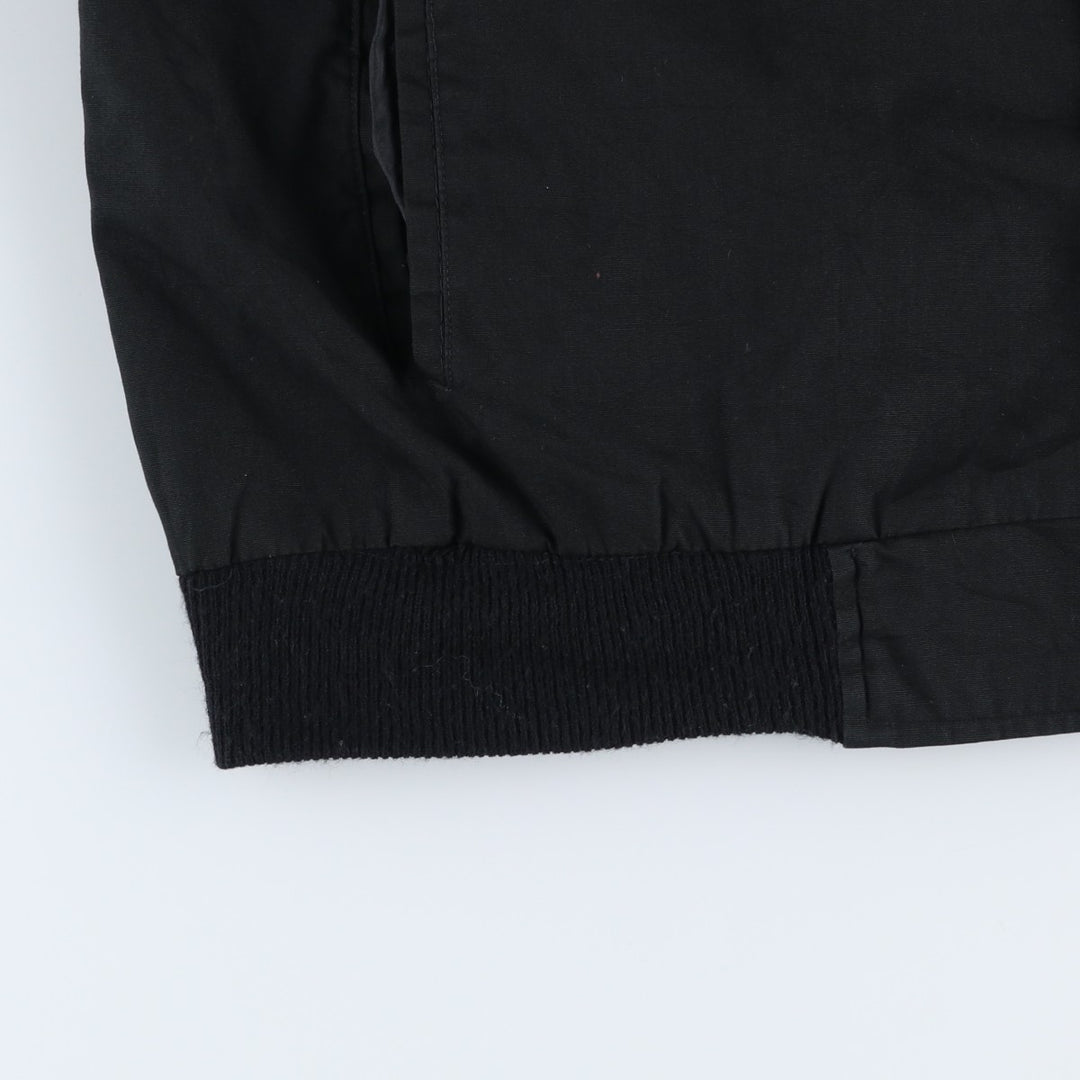 Vintage Windbreaker Derby Jacket, Cup Shoulder, Men's XL polyester black type Vintage Second Hand